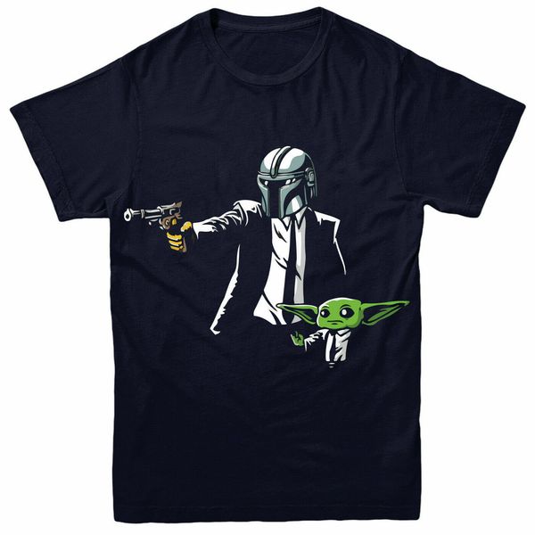 

mando fiction christmas t shirt men women the mandalorian and baby pulp fiction spoof tee shirt confortable
