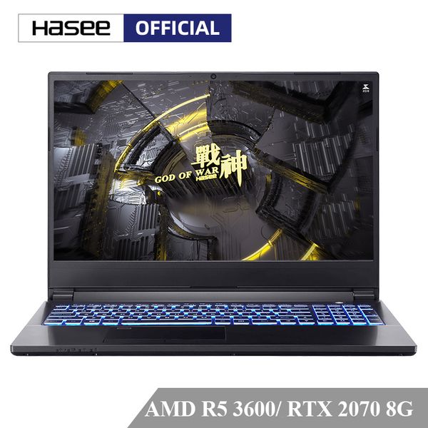 

hasee a7000 lapfor gaming(amd ryzen 5 3600+rtx2070 8g gddr6/8gb ram/512ssd/15.6''144hz 72%ntsc ips ) hasee notebook