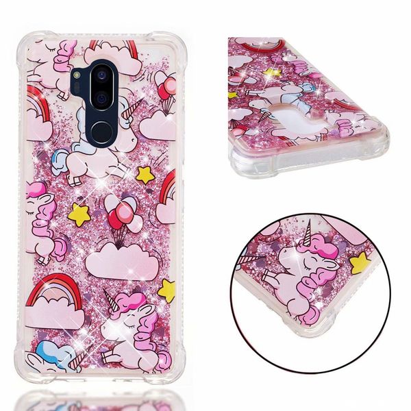 

for lg g7 thinq case glitter dynamic liquid bumper case for lg g7 soft quicksand cover for lg g 7 thinq back cover