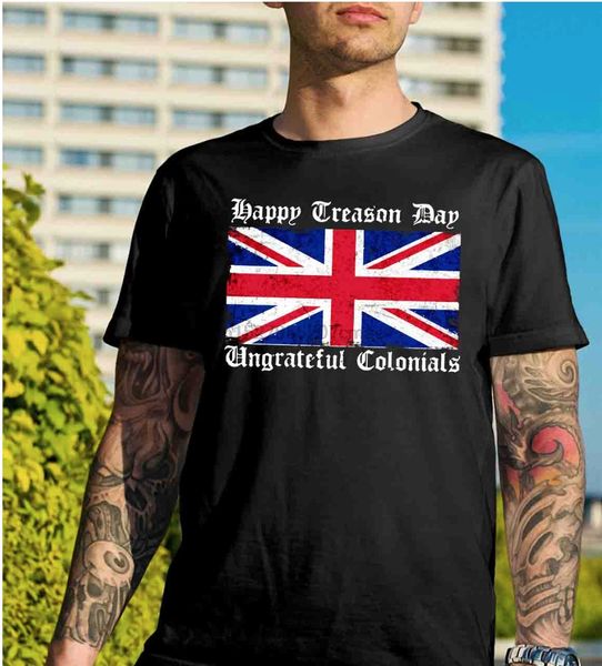 

днем измена неблагодарный колониалс флаг смешные футболки унисекс graphic tee