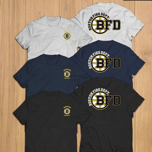 

new fire department boston city massachusetts firefighter rescue t-shirt