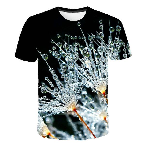 

abstract 3d crystal flowers fashionable man 3d print shirts hippie anime plus size men clothing