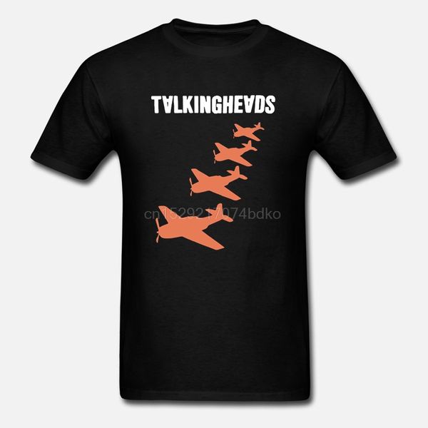 

men's talking heads planes vintage tee shirt black(2