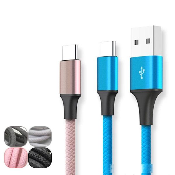 

3.6a leather charging cable micro usb v8 type-c for android samsung charger cord fast charging 25cm 1/2m