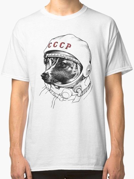 

мужчины 2019 новый короткий рукав hipster laika, space traveler o-neck tee