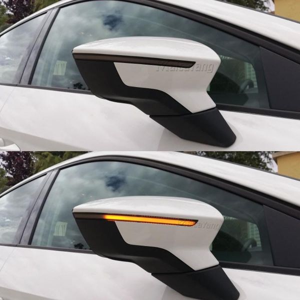 

2 pcs side wing scroll blinker startup breath light for seat leon iii 3 5f st arona kj7 2013 2014 2020 2020