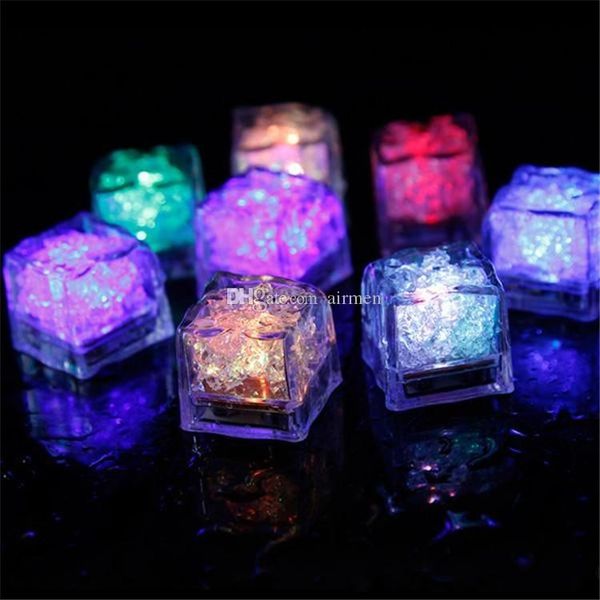 

mini led ice cube multi color changing flash lights crystal cubes for party wedding event bars chirstmas halloween party decorations
