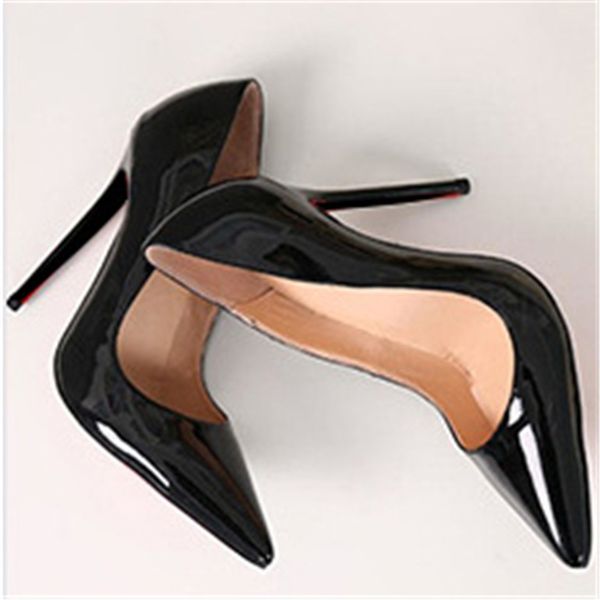 

fashion square high heel pointed toe pump shoes for women square heel shoe pointed toe shoes for women, Black