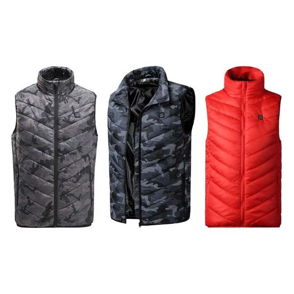 

durable heating vest delicate texture wear-resistant riding skiing usb charging vest heated warm electric clothing