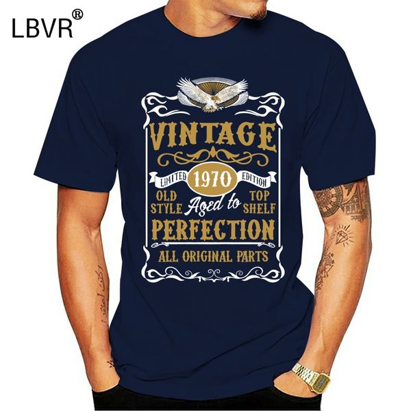 

personalised made in 1970 vintage t shirt born 1970 birthday age year gift top