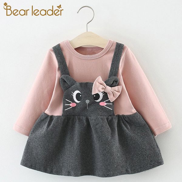 

bear leader baby girls dresses with bag 2pcs clothes sets kids clothes baby birthday party princess dress autumn winter clothes 200918, Red;yellow