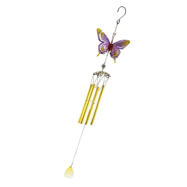 

butterfly wind chime tube ornament yard garden hanging decoration