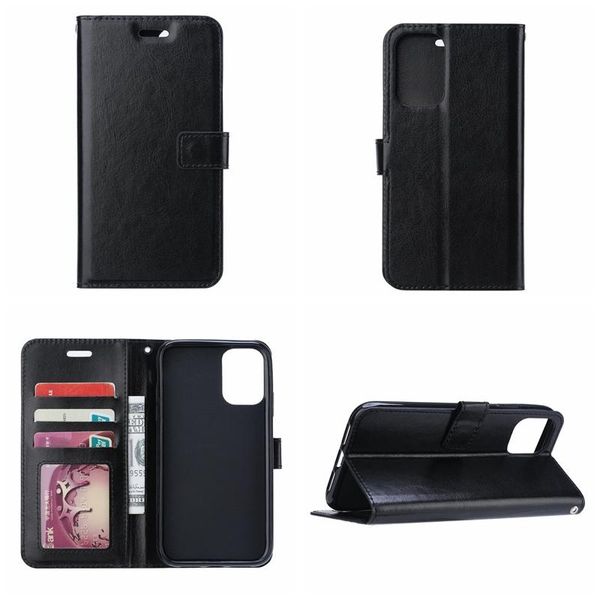 

leather wallet case for samsung a81 note 10 lite a91 huawei p40 pro crazy horse retro vintage flip cover book frame p id card slot pouch