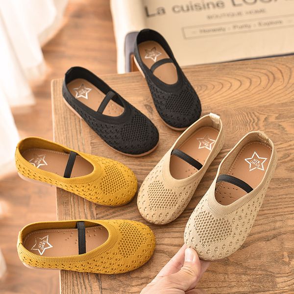 

baby girls love cute princess shoes 2020 sweet children mesh soft bottom shoes toddler kids girls slip-on footwear, Black