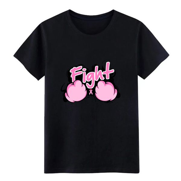 

men's fight breast cancer t shirt custom tee shirt o-neck clothes fit basic summer pattern shirt