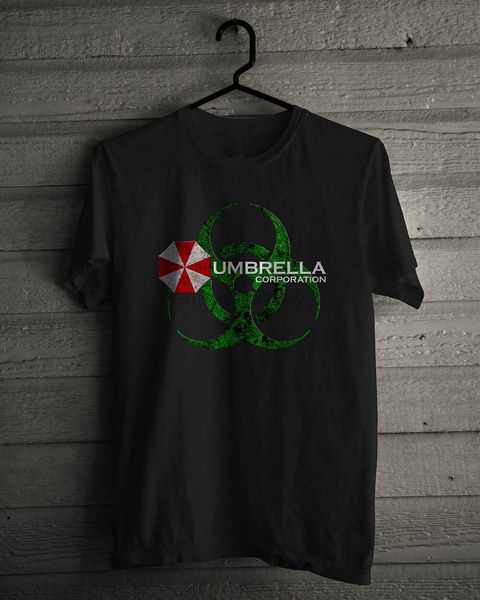 

new umbrealla corp biohazard logo 01 basic black t-shirt size s-5xl