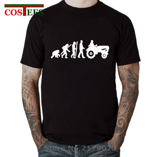 

evolution born to farm tractor t shirt men short sleeve o-neck t-shirt 2020 summer fashion tee shirt simple farmer tshirt