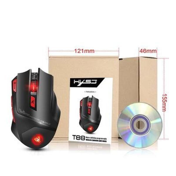 

new macro programming wireless gaming mouse supports 7-key macro programming colorful illumination charging 2.4ghz wireless mouse