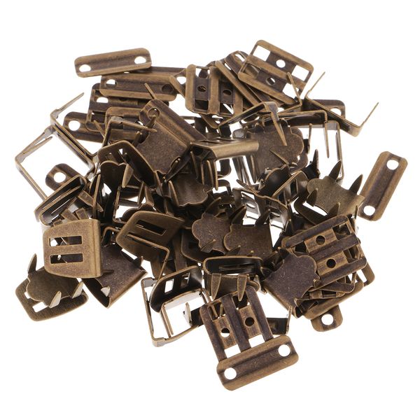 

20 комплектов 4 части copper made юбка для брюк no-sew крюк и глаз затворы с prong, Black