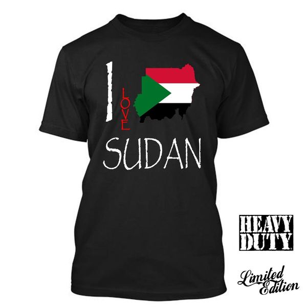 

2019 горячие продажи 100% хлопок sudan i love культура флаг t shirt tees tee shirt