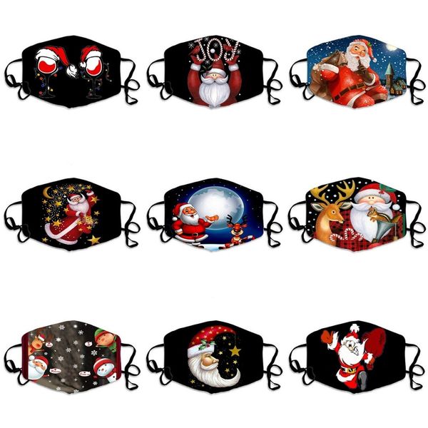 

women dust mask anti smog mask printed clh mask can be washed and reused#582, Black