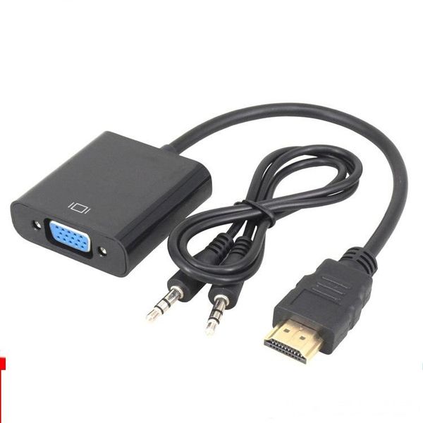 

hdmi to vga with audio cable adapter,gold plated high-speed 1080p hdmi to vga converter adapter male to female for pc lapps3 50pcs/lot