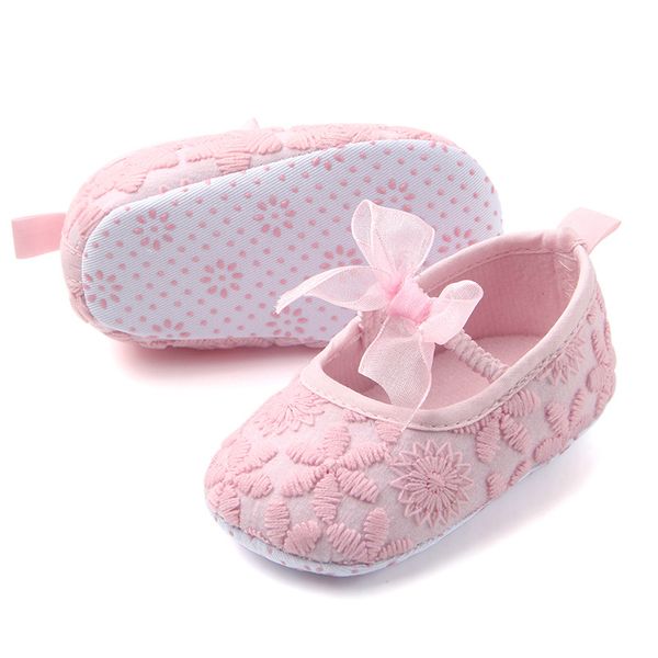 

0-18 months baby shoes newborn infants girls shallow solid color first walkers toddler soft sole crib shoes