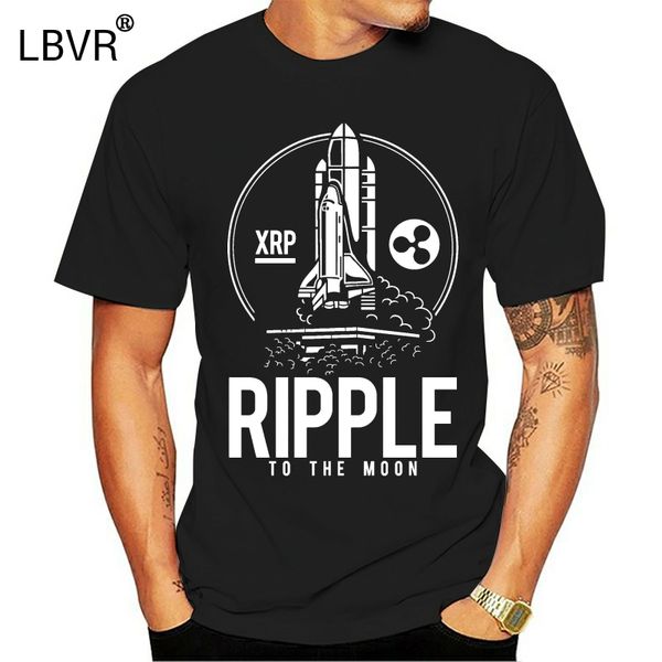 

2020 summer short sleeve fashion tee shirt ripple moon t-shirt - btc xrp - bitcoin crypto - 6 colours