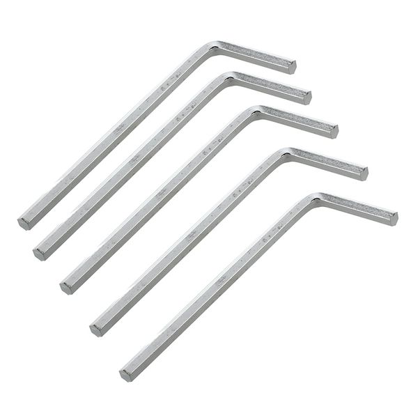 

5pcs 4mm metal hex key hex wrench - silver