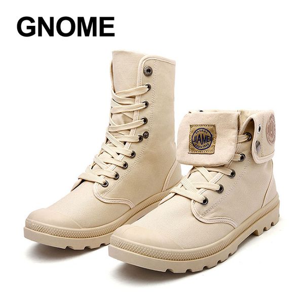 

gnome retro 1949 casual male boots men foldable designer high men boots autumn winter shoes tooling working shoes, Black