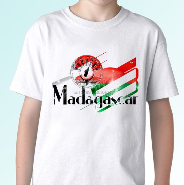 

madagascar flag white t shirt modern tee design mens womens