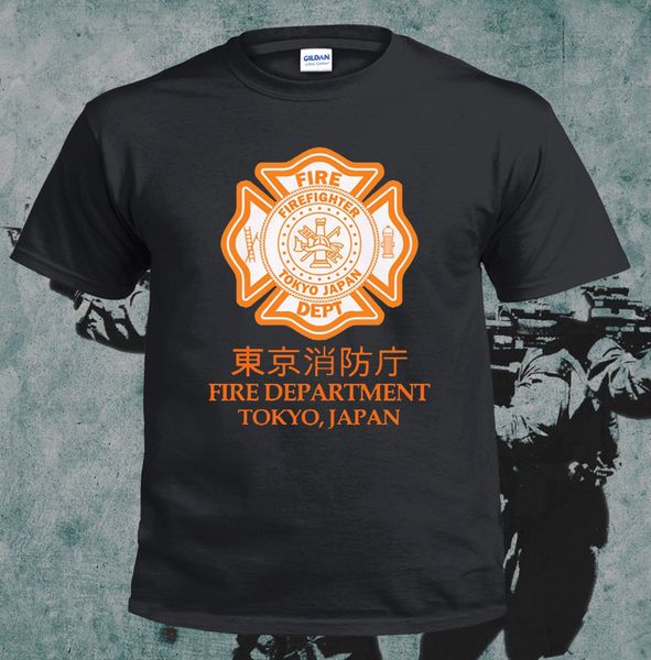 

2019 summer fashion men o-neck t shirt inspired tshirt japan tokyo fire department firefighter k 9 dog rescue t shirt