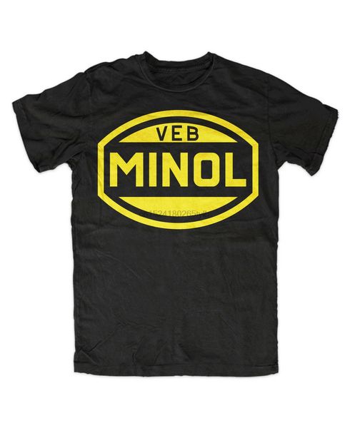 

veb minol t-shirt black s - 5xl nostalgia retro l60 gdr minol oriole