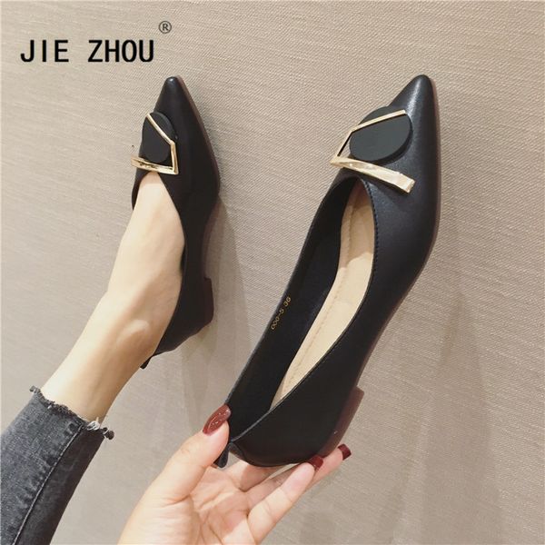 

2020 spring new ladies flats women shoes comfortable pointed toe casual flat shoes woman shallow zapatos de mujer, Black