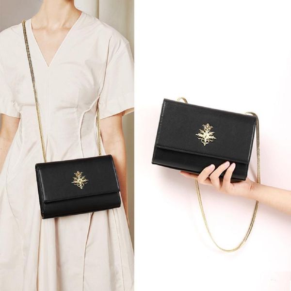 

мешок одного плеча мешок корейской версии кожа женский универсальный мессенджер модно и небольшой площади простой цепи