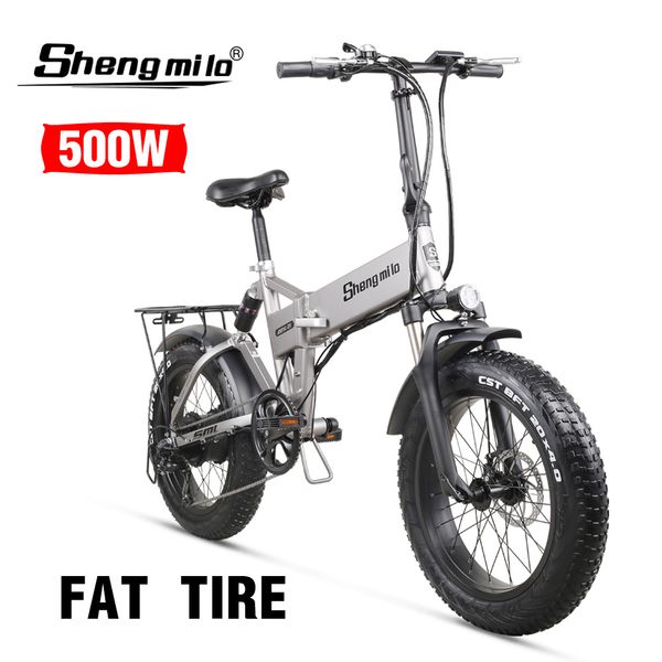 

official product shengmilo mx21 20 inch electric bicycle 48v electric atv folding electric snowmobile lithium battery assisted mountain bike, Silver;blue