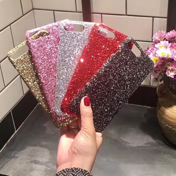 

gold bling powder bling siliver phone case for iphone 11 pro max x xs max xr 8 7 6 6s plus rhinestone crystal mobile gel cover