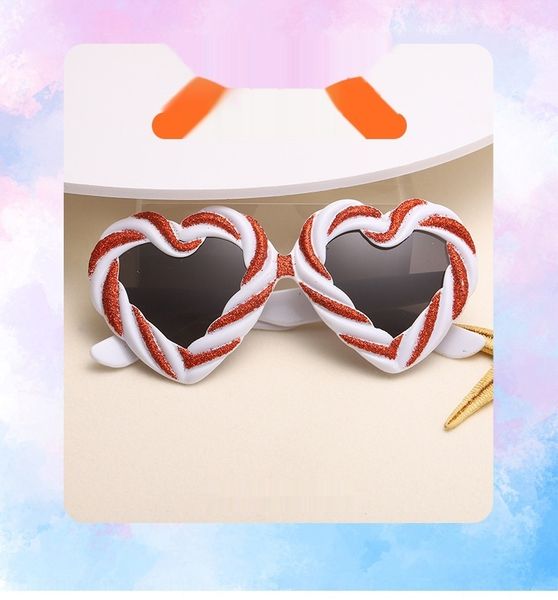 

love prop glasses gift valentine's day gift peach heart style dance glasses party party love red pink soft sister street shooting props