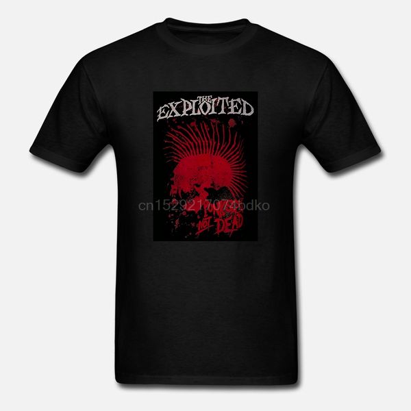 

men t shirt exploited quot punks not dead quot (red skull) funny t-shirt novelty tshirt women