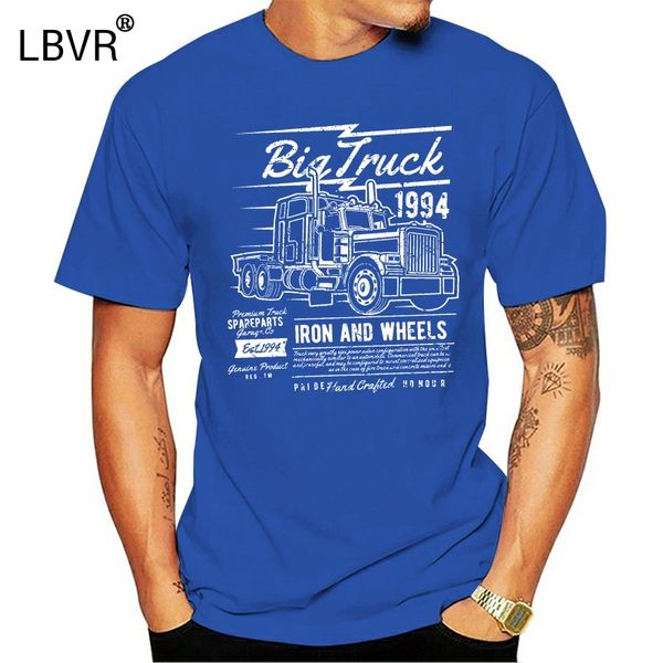 

2020 new fashion men tee shirt big truck iron and wheels, truck, rig, america & female t-shirt