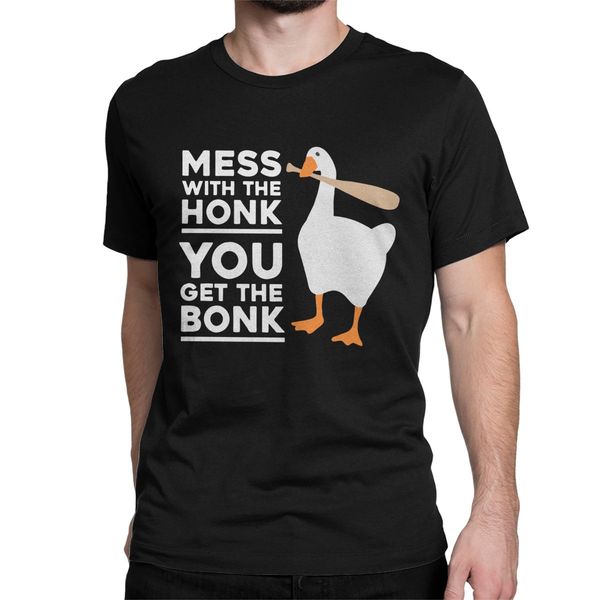 

без названия гусь игры футболка для мужчин хлопок hipster футболки crewneck mess with the honk футболочку с коротким рукавом топы отпечатано