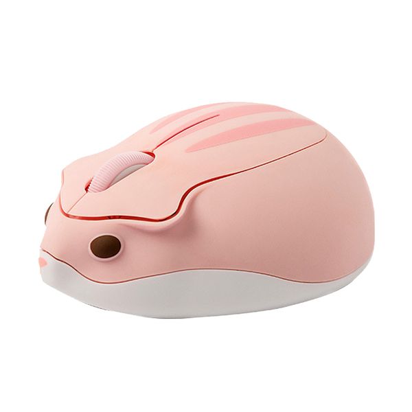 

hamster shape 2.4ghz wireless mouse pink 1200dpi usb connection mice cute shape gaming mouse for pc lapkids girl gift