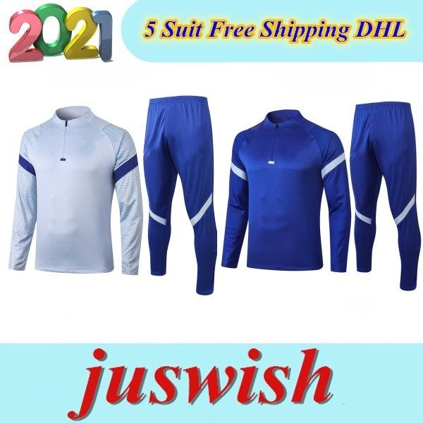 

2020 2021 kit long sleeves pulisic kante abraham werner jacket uniforms tracksuits soccer jersey 20 21 train football training suit, Black