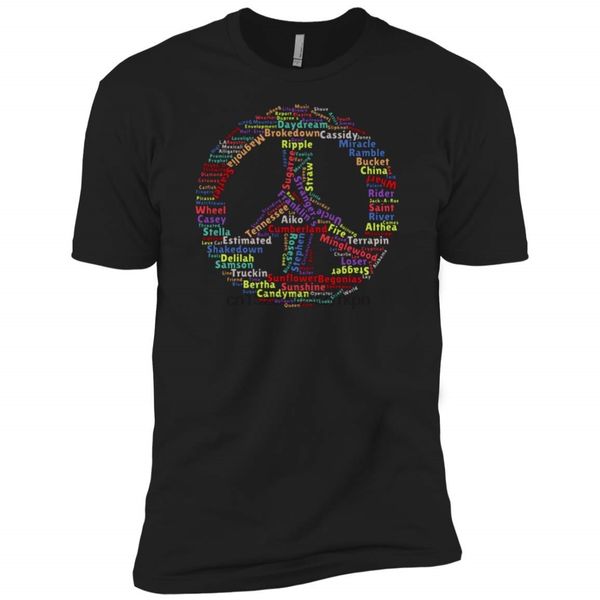 

peace sign dead songs premium t-shirt
