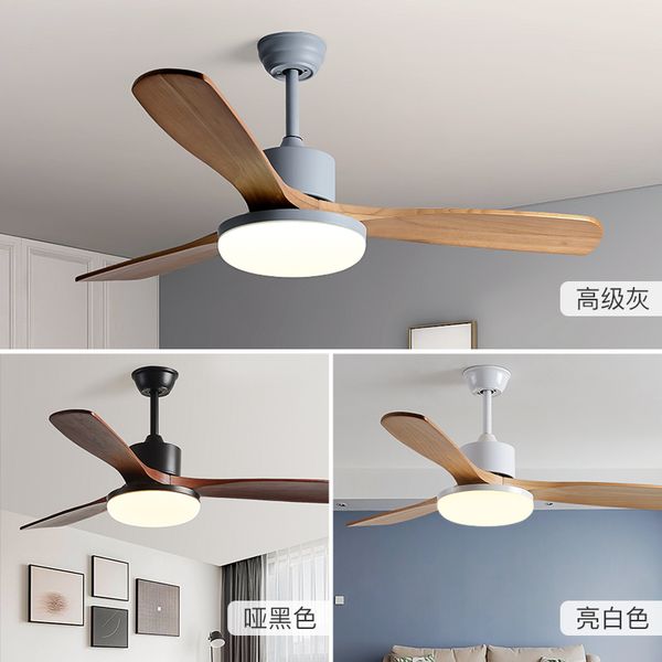 

electric fans modern ceiling fan with light 52 inch solid wood lamps for dinning room bedroom ventiladores