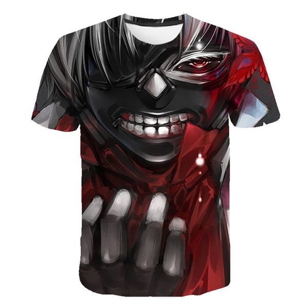 

tokyo ghoul blood japan anime cosplay 3d print shirts aesthetic oversized oversized men clothing