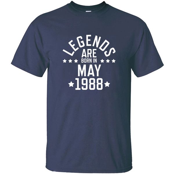

personality slogan legends are born may 1988 tshirt anti-wrinkle clothes awesome men t shirts 2020 plus size s-5xl