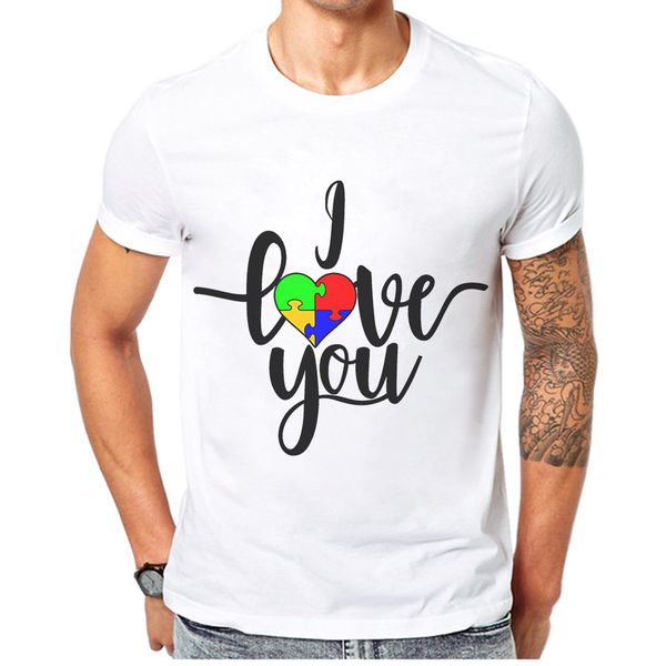 

i love you letter couple design men t shirt printing youth shirts cotton short sleeve man tshirt hipster tee mens t-shirt