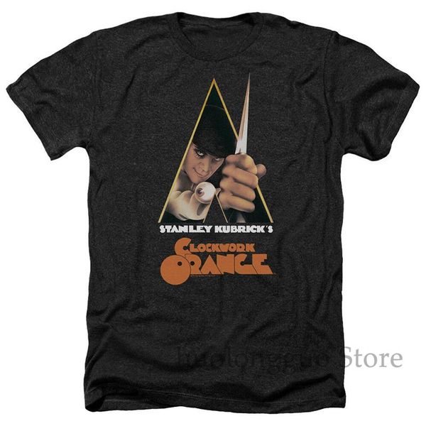 

заводной апельсин фильм афиша лицензионный взрослых heather t-shirt все размеры 100% хлопка мужчины майка женщин топы тройник