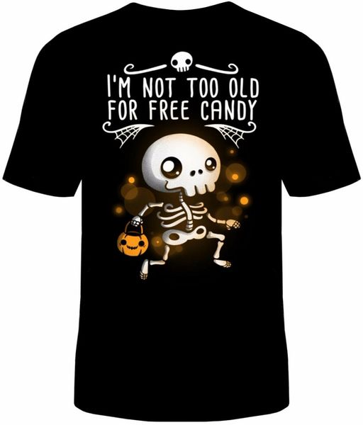 

candy skeleton trick or treat t-shirt funny halloween new new cool tee shirt